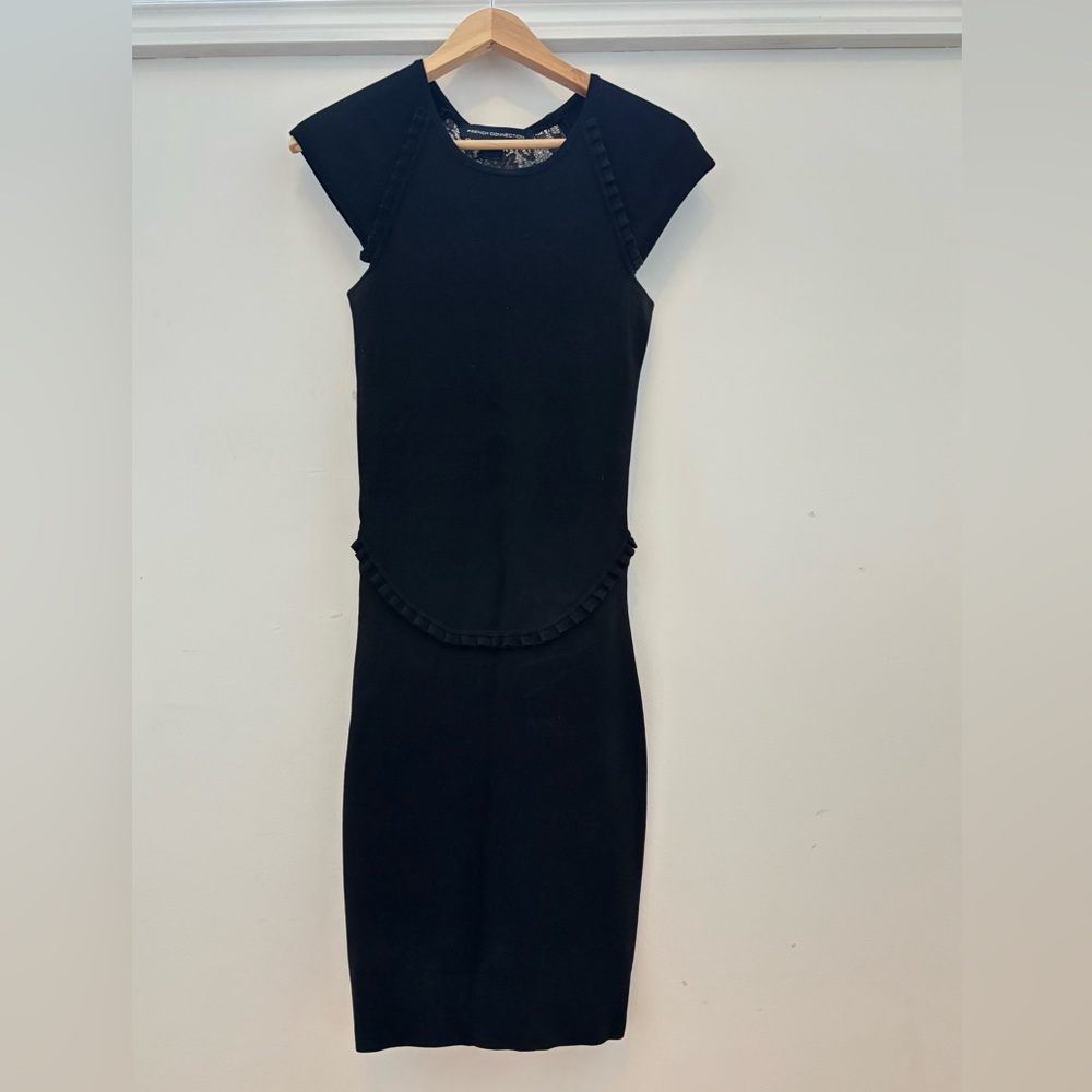 French Connection Black Backless Dress